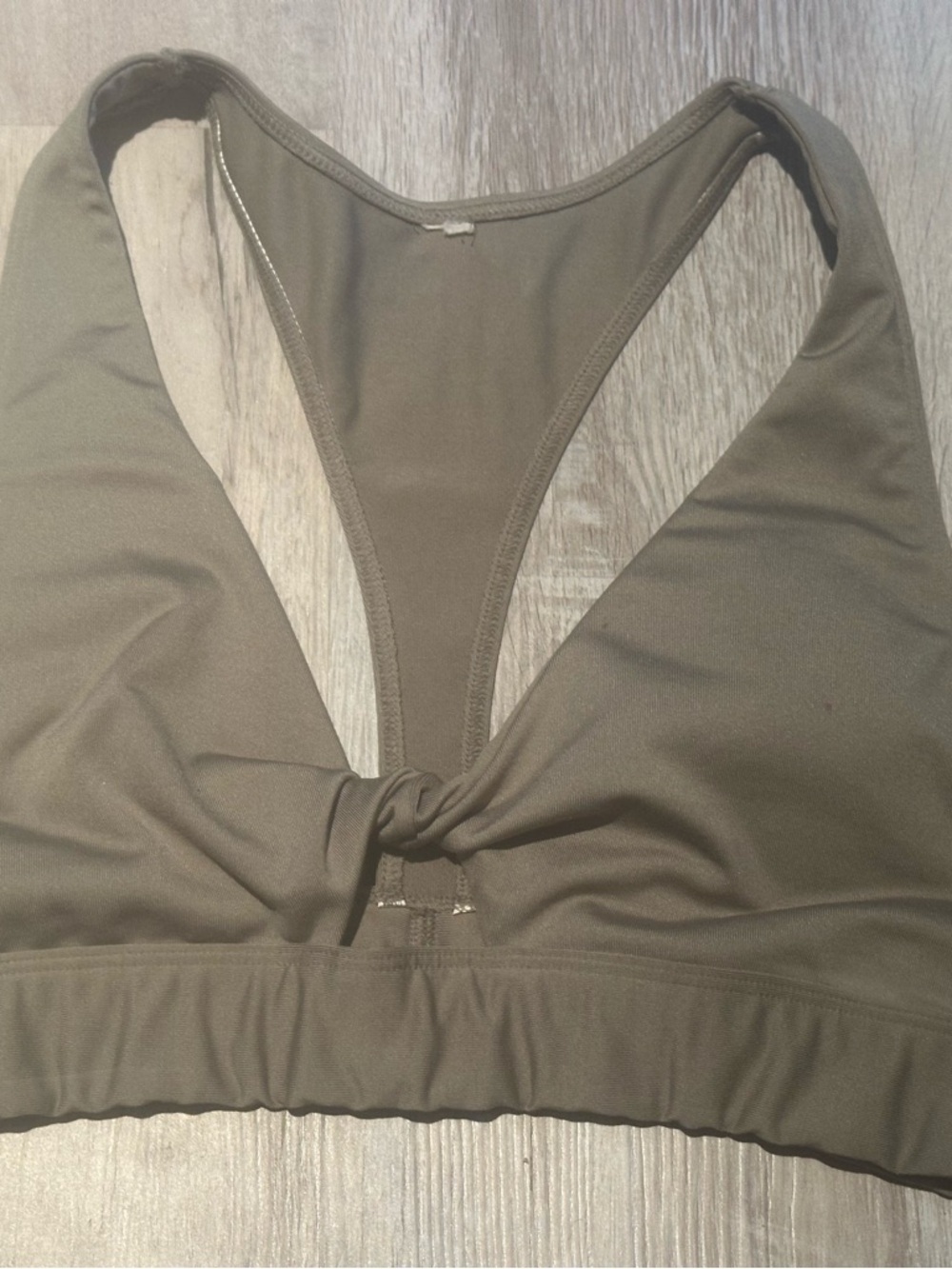 Victoria's Secret Olive Green Twist-Front Sports Bra